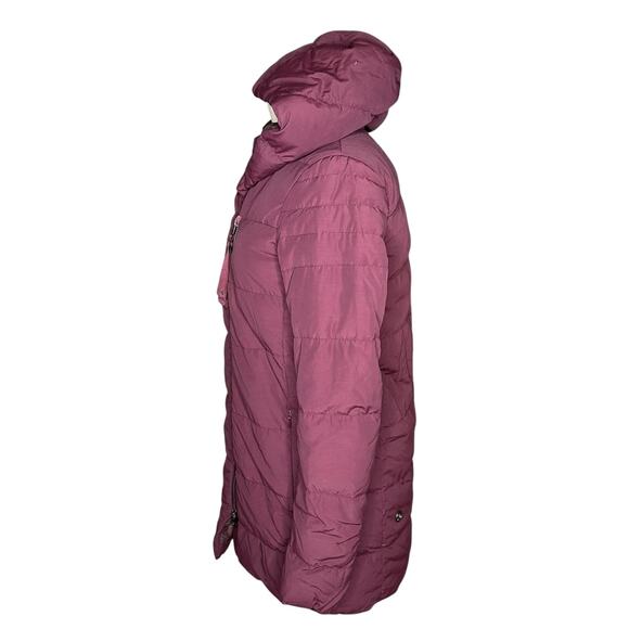 LULULEMON Puffy Blankey Jacket Bordeaux Drama Burgundy Purple Down Coat Size 4 - Picture 2 of 10